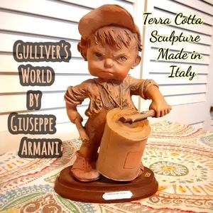 Rare Giuseppe Armani Figurine "Gulliver's World" 1980's Vintage